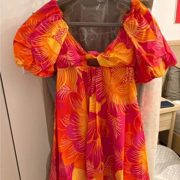 FARM Rio | Dresses | Never Worn Farm Rio Orange And Pink Puff Sleeve Dress | Poshmark FARM Rio | Dresses | Never Worn Farm Rio Orange And Pink Puff Sleeve Dress | Poshmark